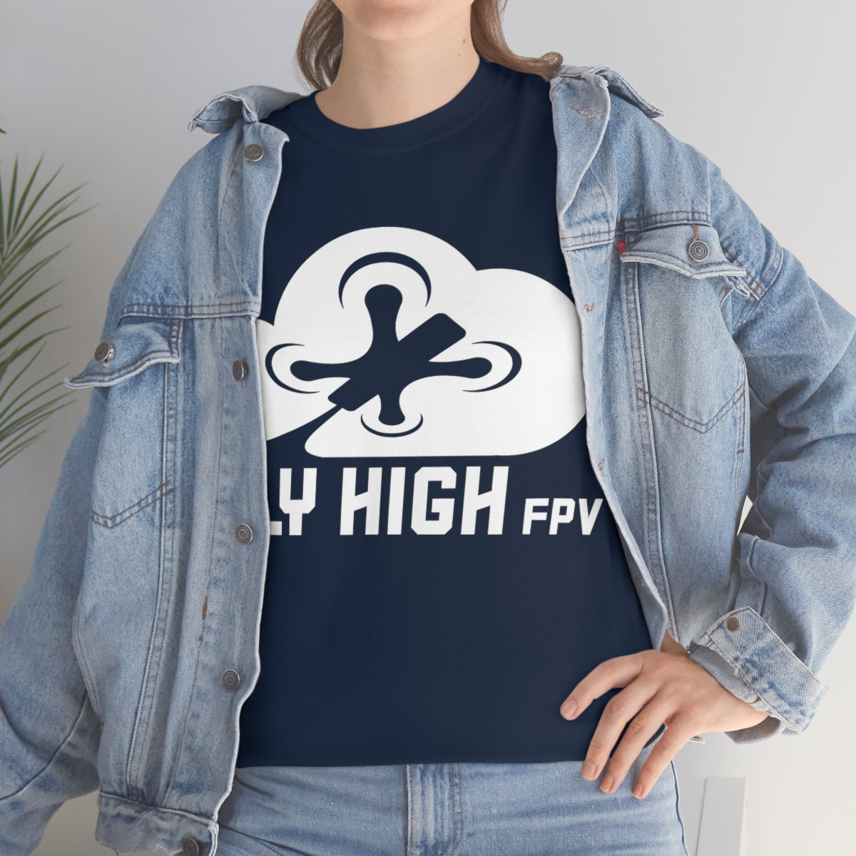 Fly High FPVTee - White Logo