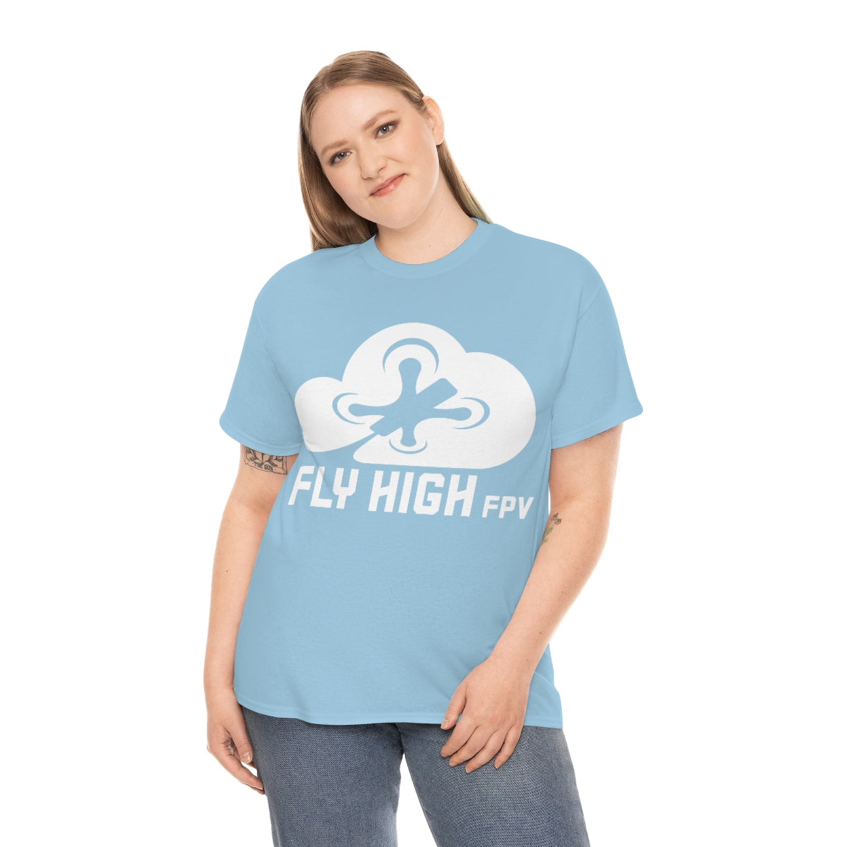 Fly High FPVTee - White Logo