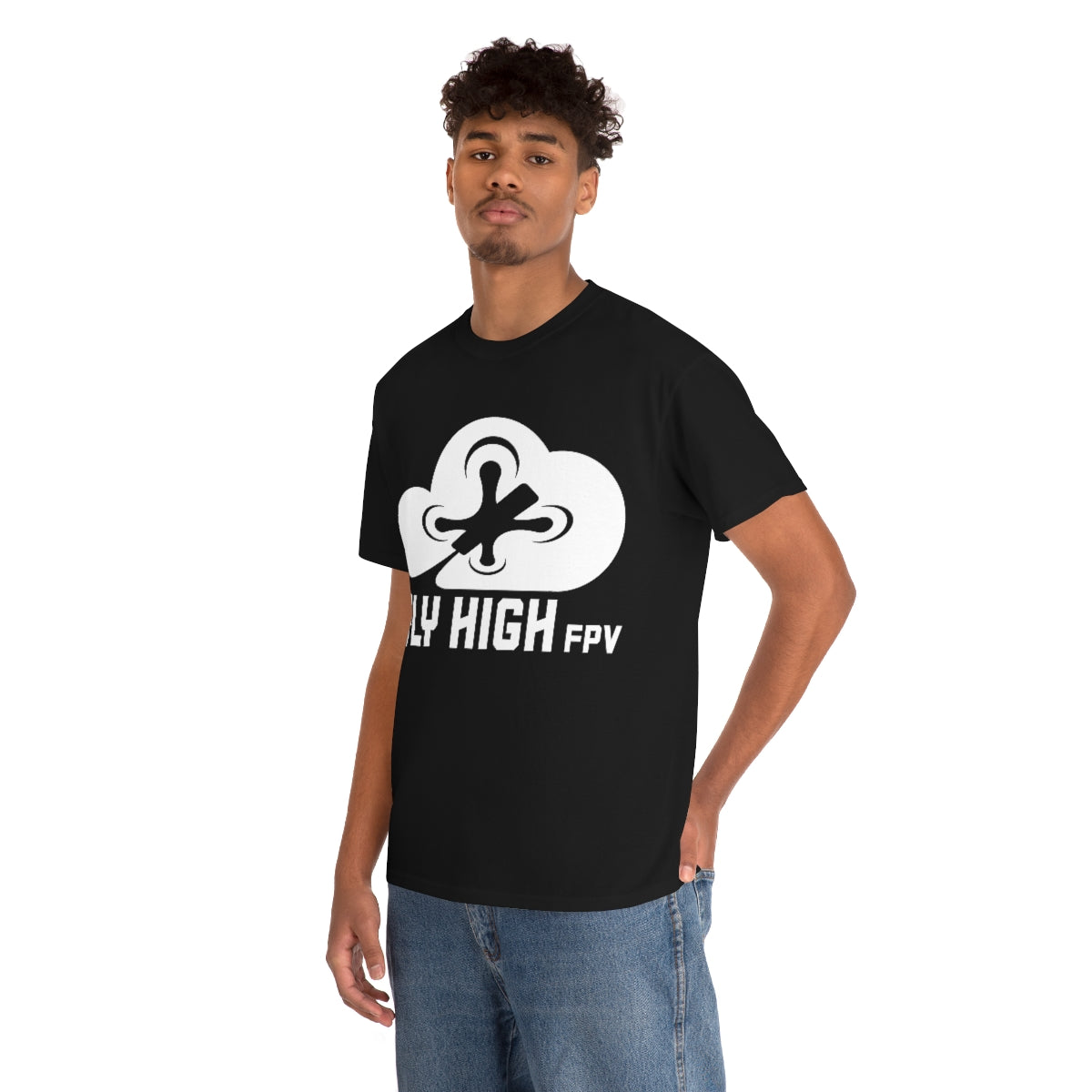 Fly High FPVTee - White Logo