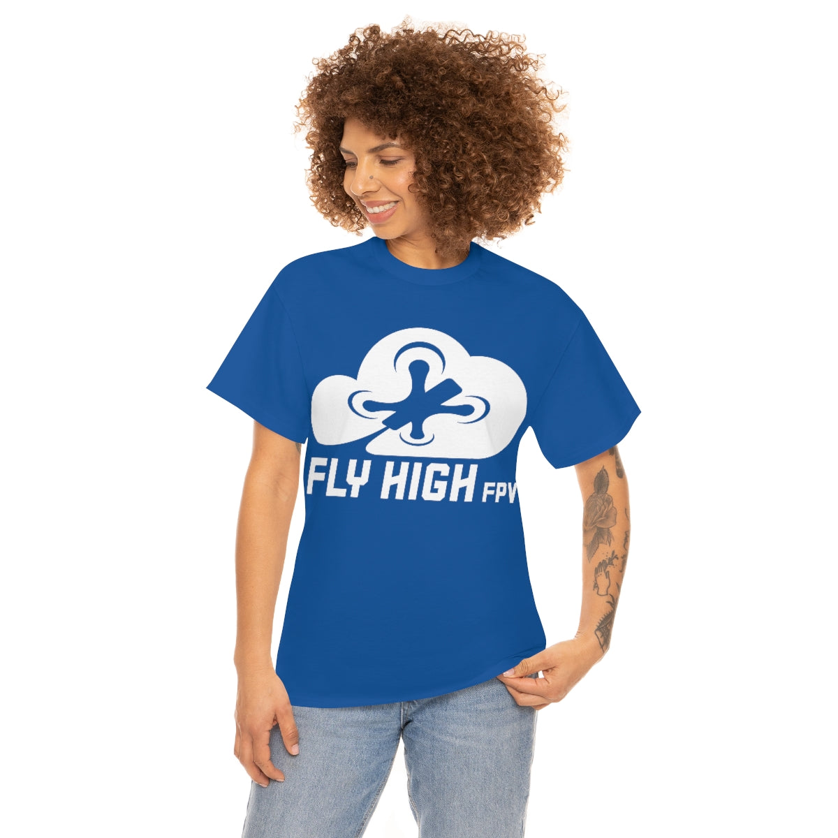 Fly High FPVTee - White Logo