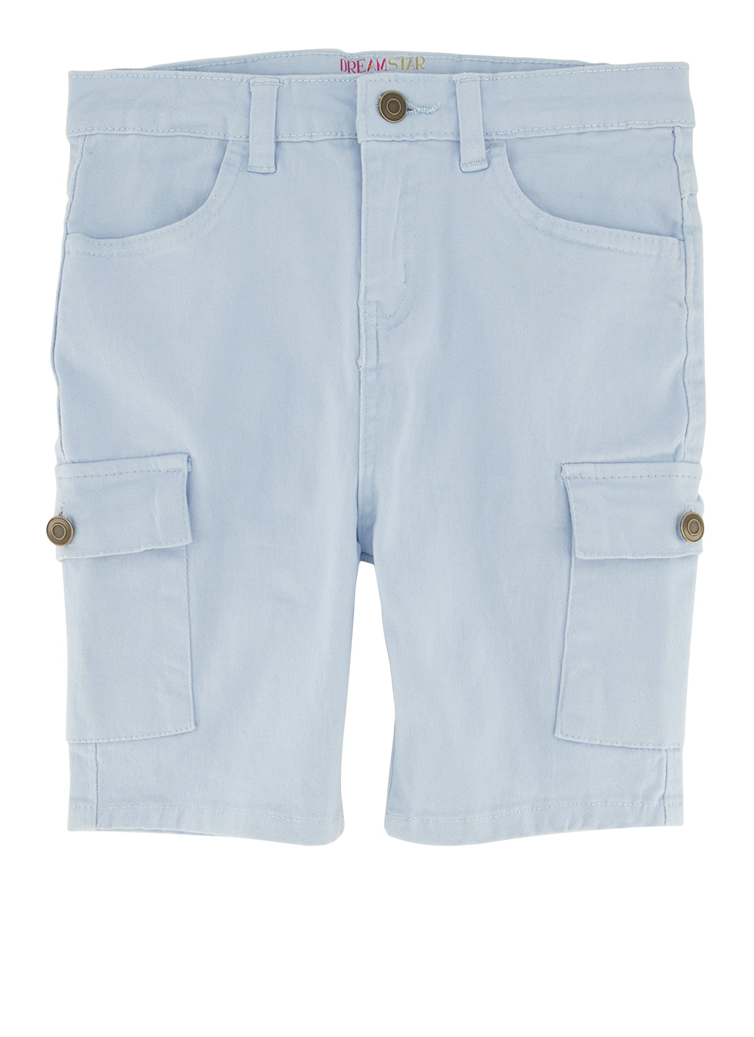 Girls Twill Cargo Pocket Bermuda Shorts