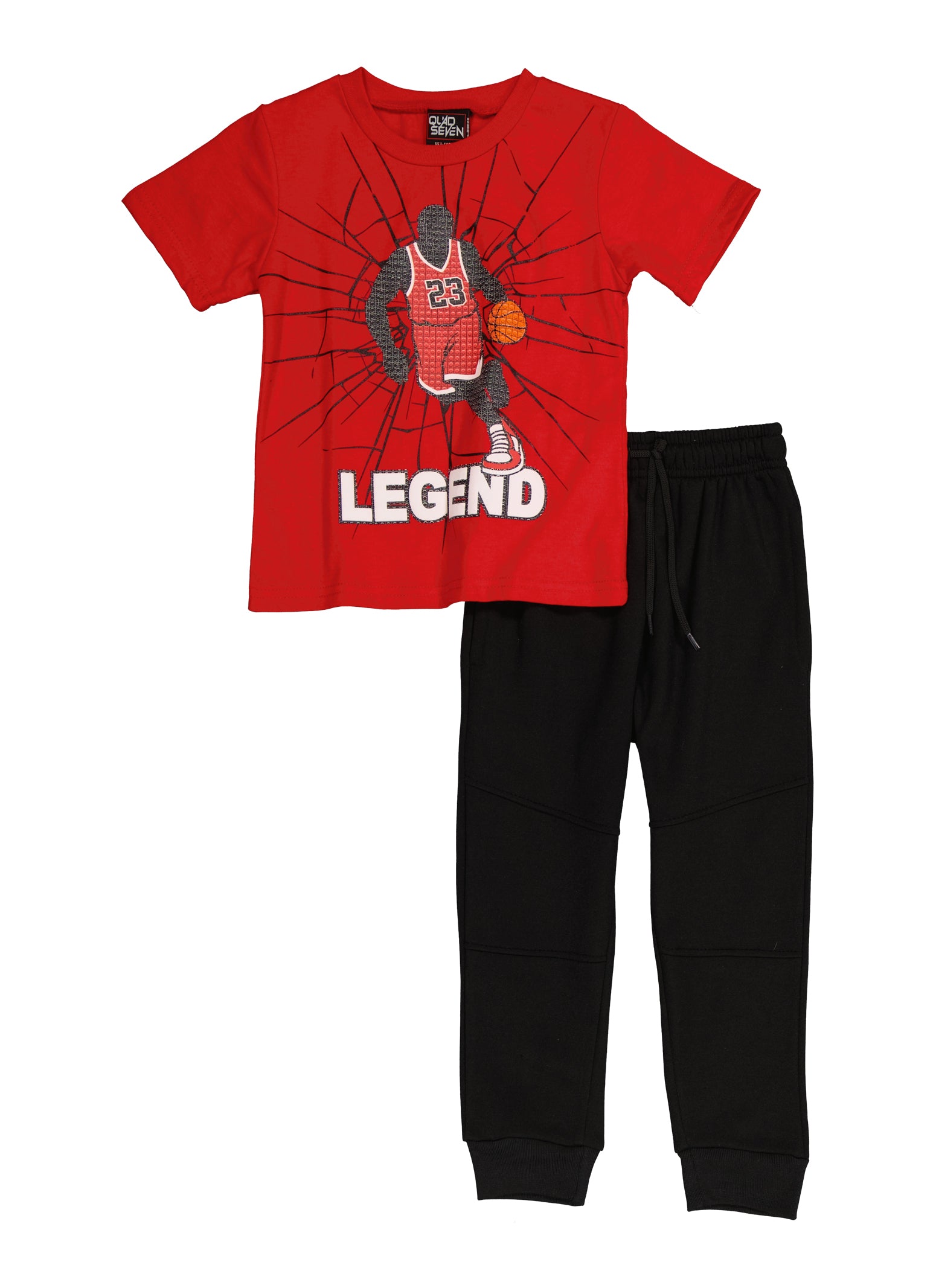 Little Boys Legend Graphic Tee and Joggers