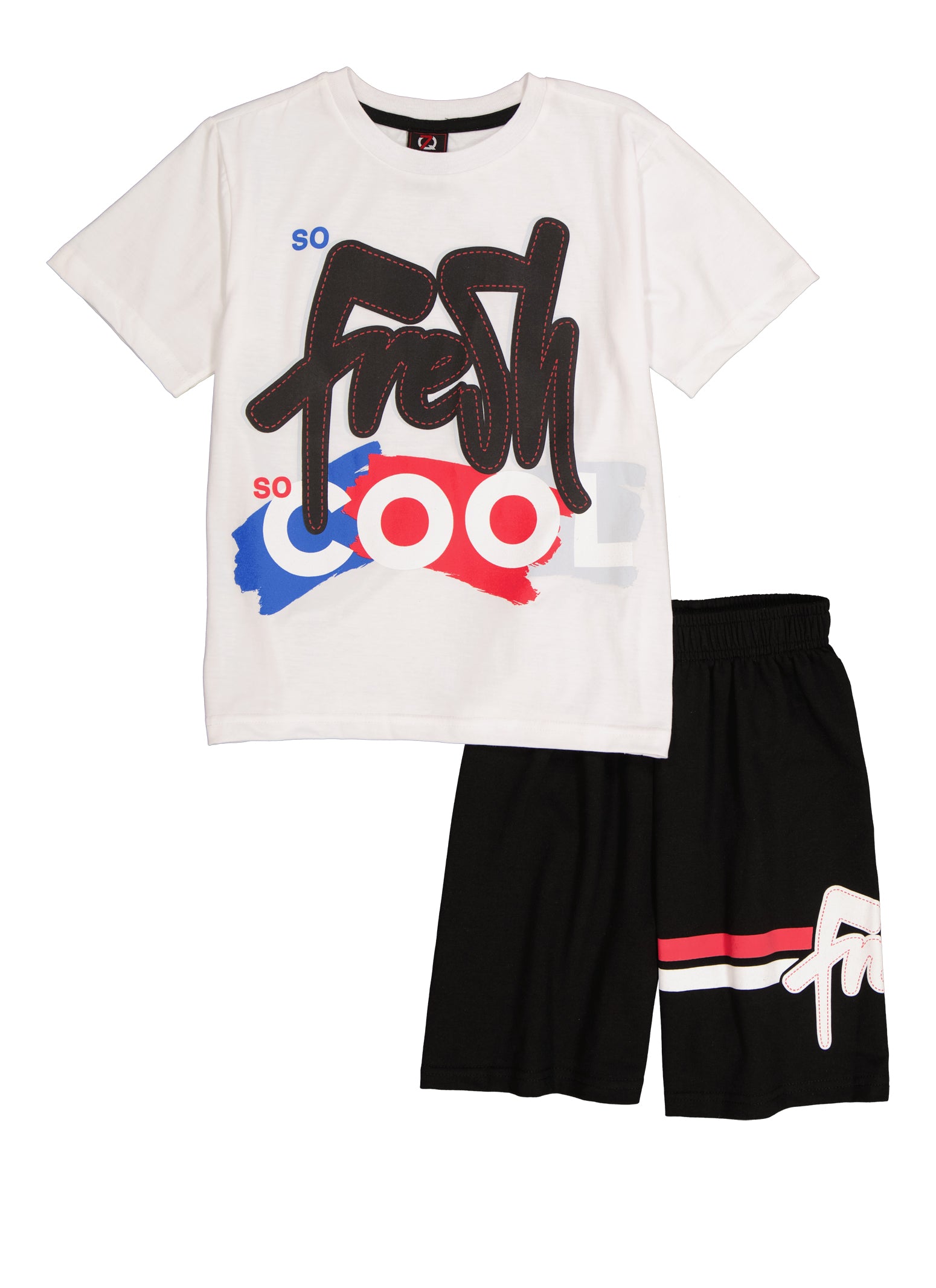 Boys So Fresh So Cool Graphic Tee and Sweatshorts