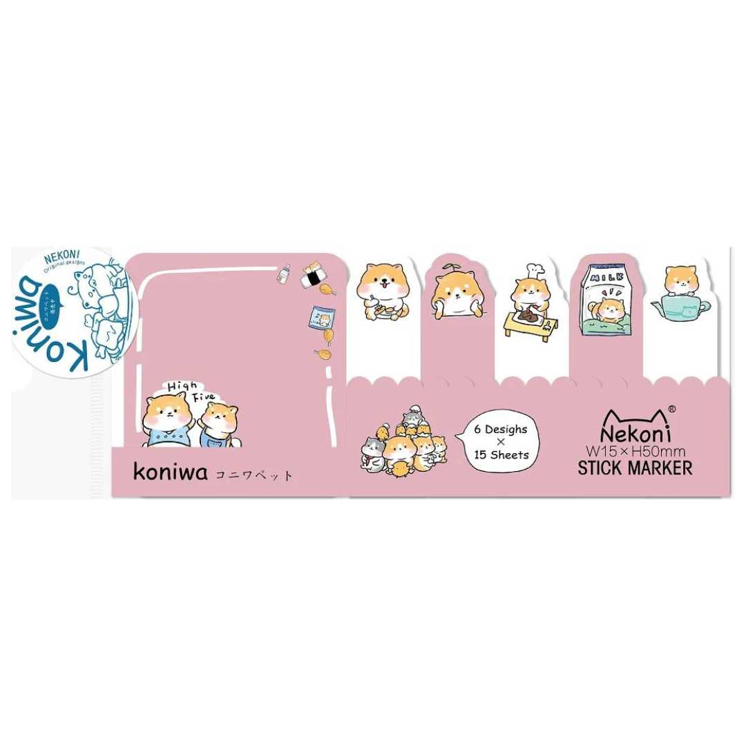 Kawaii Animals Sticky Page Flags