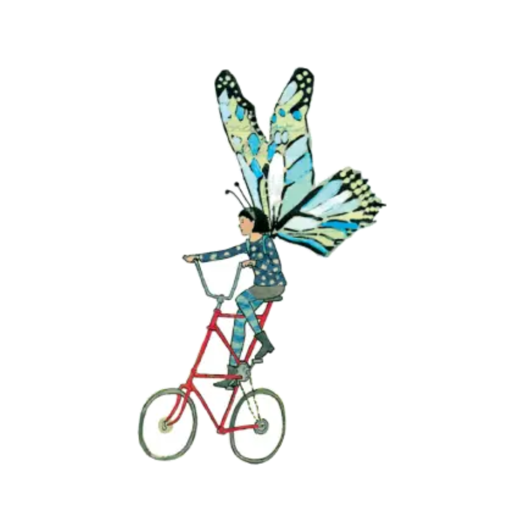 Fairy Bike Vinyl Sticker