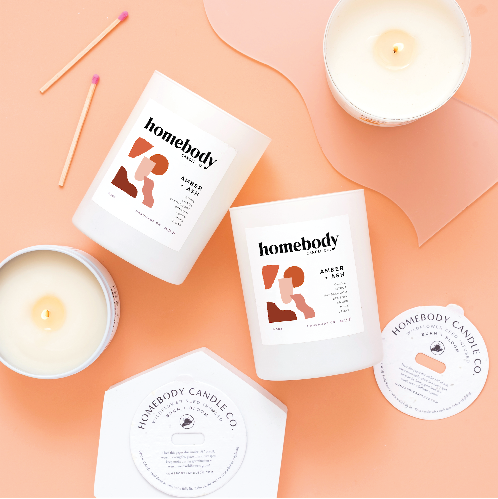 Homebody Candle: Amber + Ash