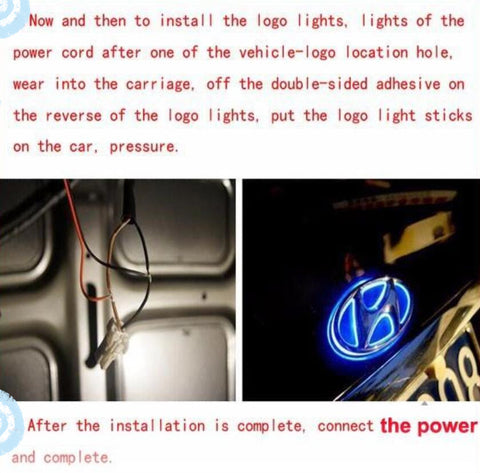 HYUDAI Front Logo Light And Rear Logo Light3