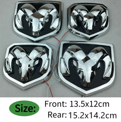 DODGE Front Logo Light And Rear Logo Light 3