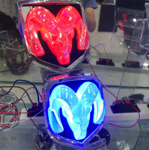 DODGE Front Logo Light And Rear Logo Light