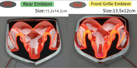 DODGE Front Logo Light And Rear Logo Light 2