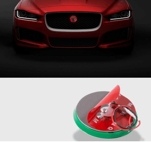 JAGUAR Front Logo Light Red 3D2