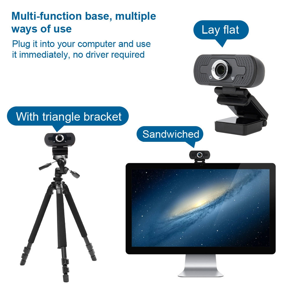 Caméra Webcam 1080P Full HD avec microphone