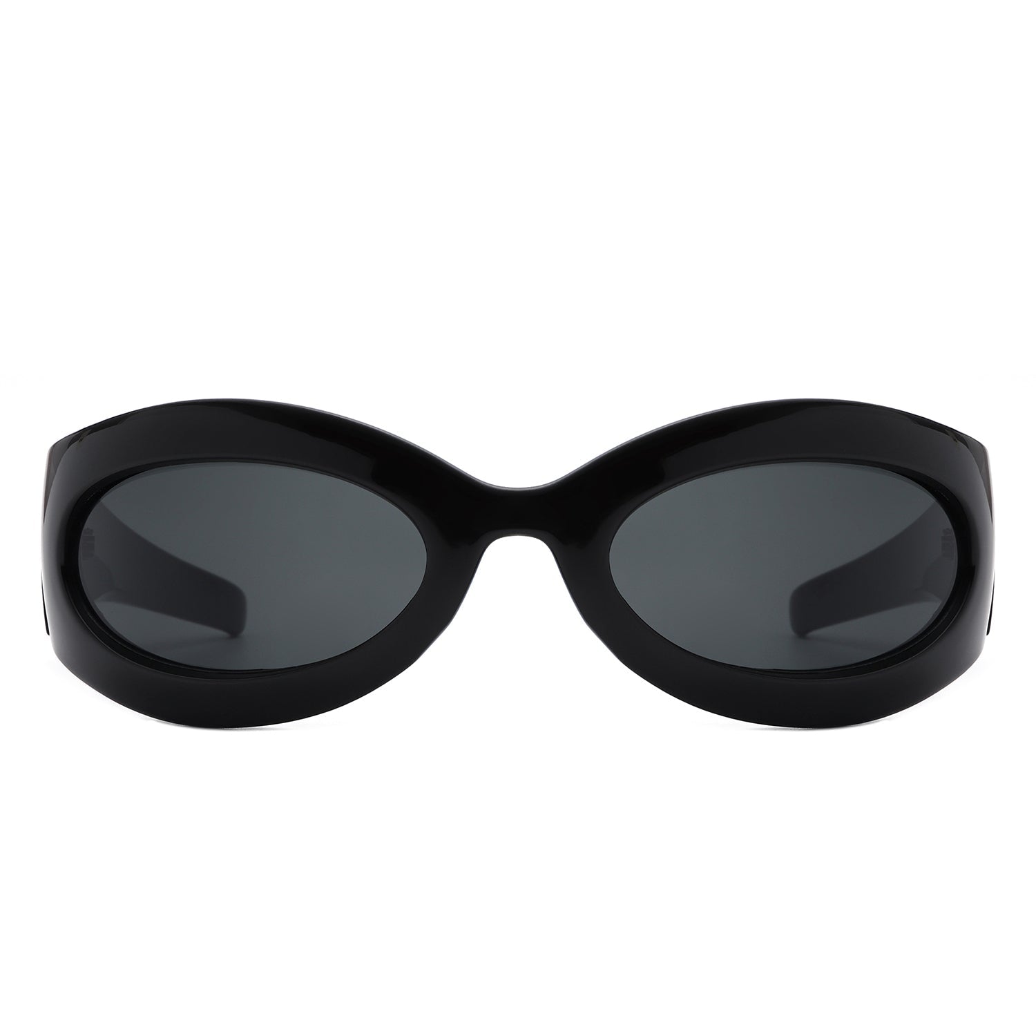 Albion - Oval Wrap Around Retro Round Fashion Sunglasses