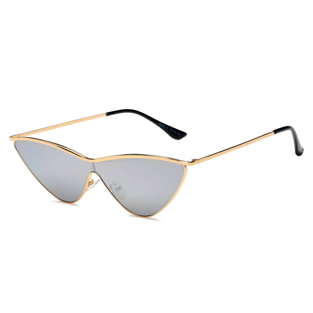 SUSTYA -  Women Fashion Tinted Cat Eye Sunglasses