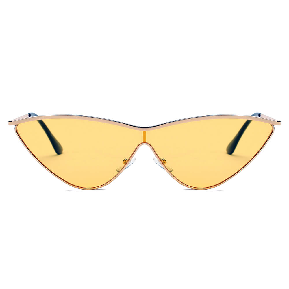 SUSTYA -  Women Fashion Tinted Cat Eye Sunglasses