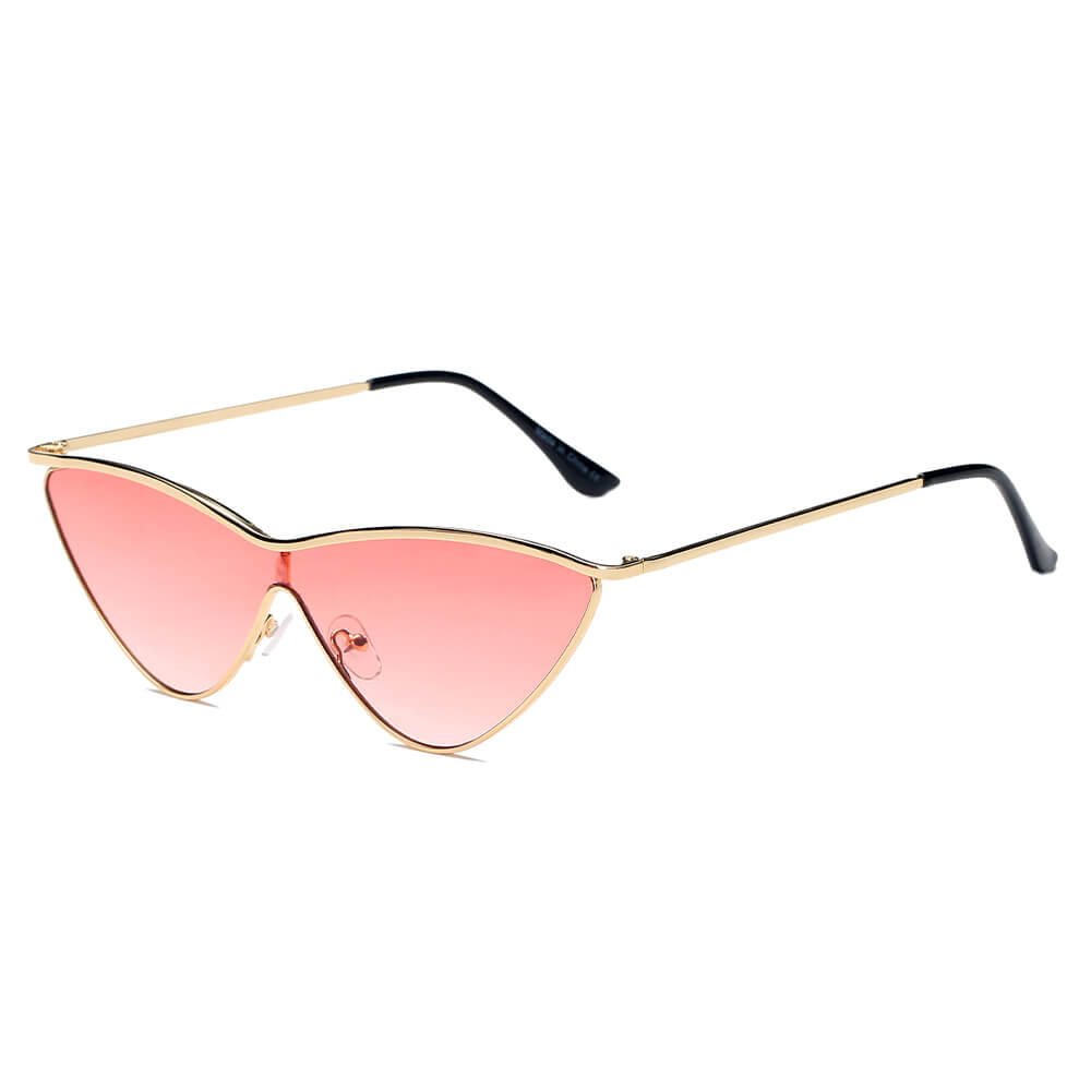 SUSTYA -  Women Fashion Tinted Cat Eye Sunglasses
