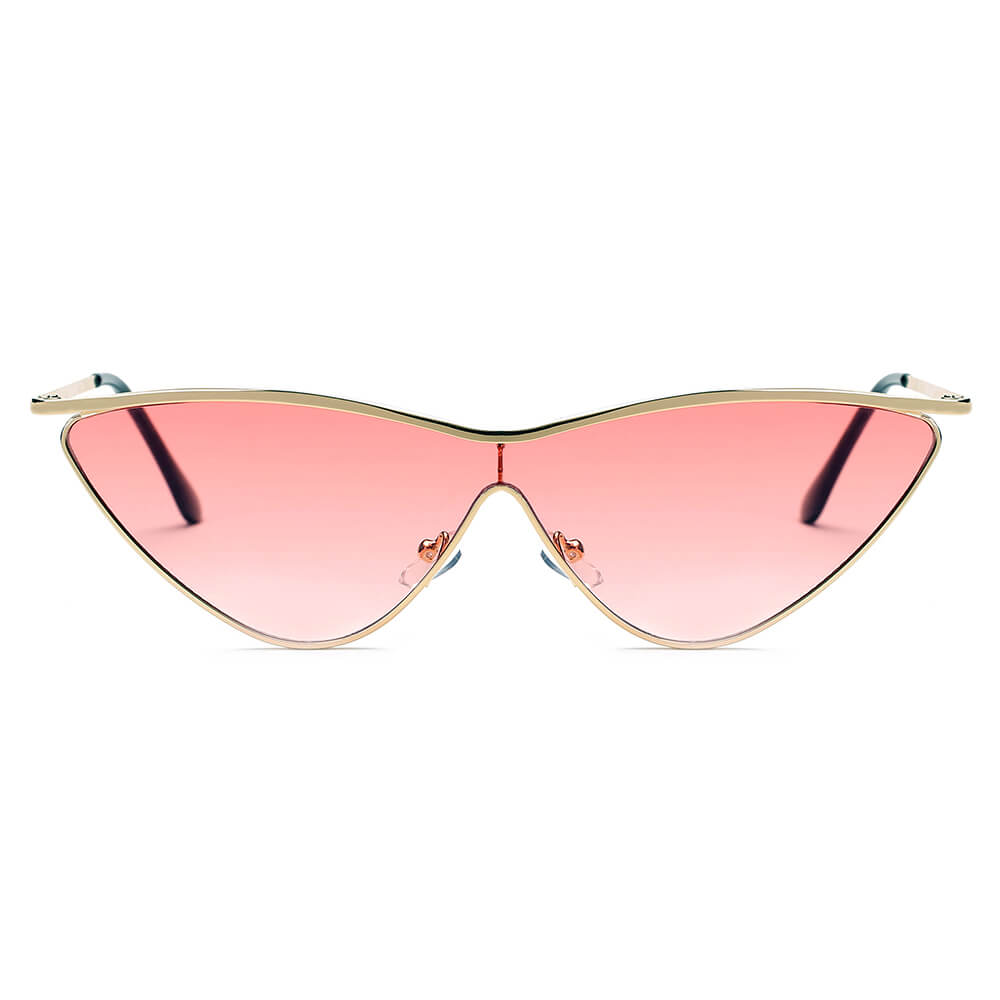 SUSTYA -  Women Fashion Tinted Cat Eye Sunglasses