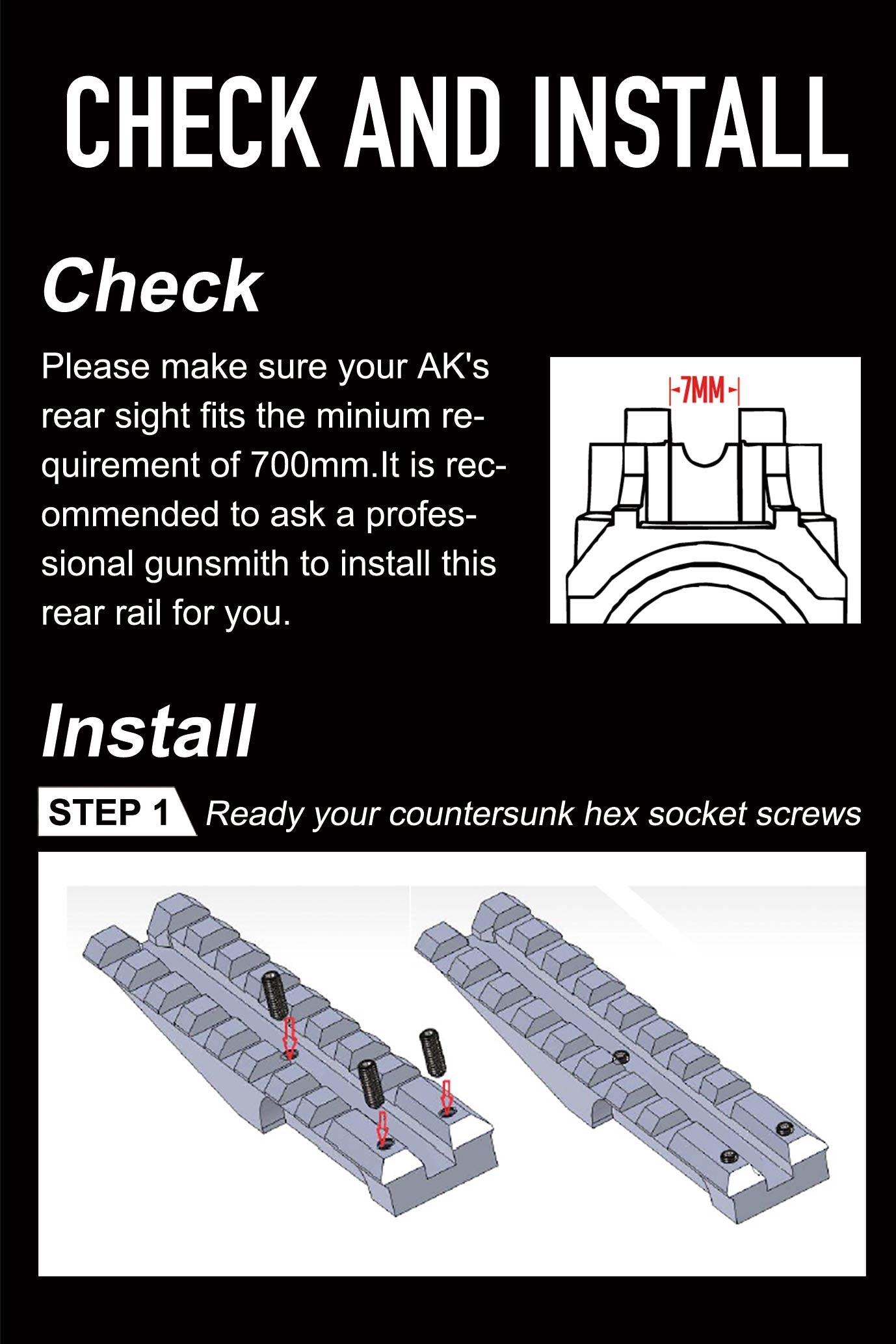 How To Install AK's Rear Sight Rail | Installation Instructions – ohhunt