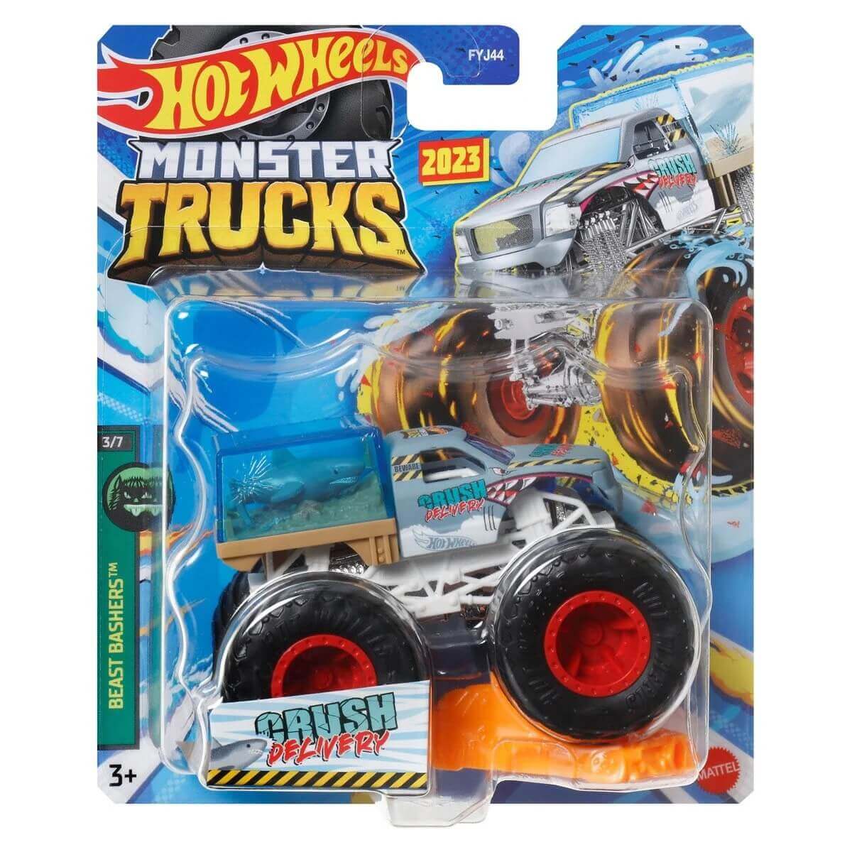 Hot Wheels 2023 1:64 Scale Die-Cast Monster Trucks (Mix 6)