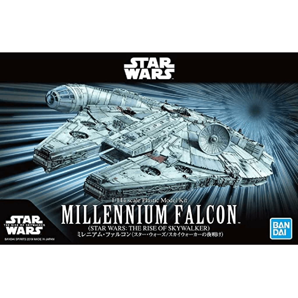 BANDAI The Rise of Skywalker Millennium Falcon 1:144 Scale Model Kit