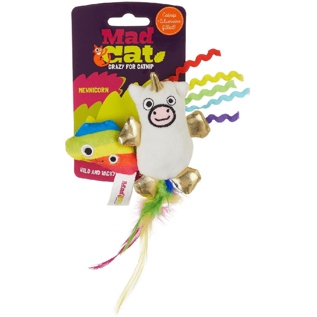 Mad Cat? Mewnicorn Twin Pack CAT TOY w/ Catnip & Silvervine