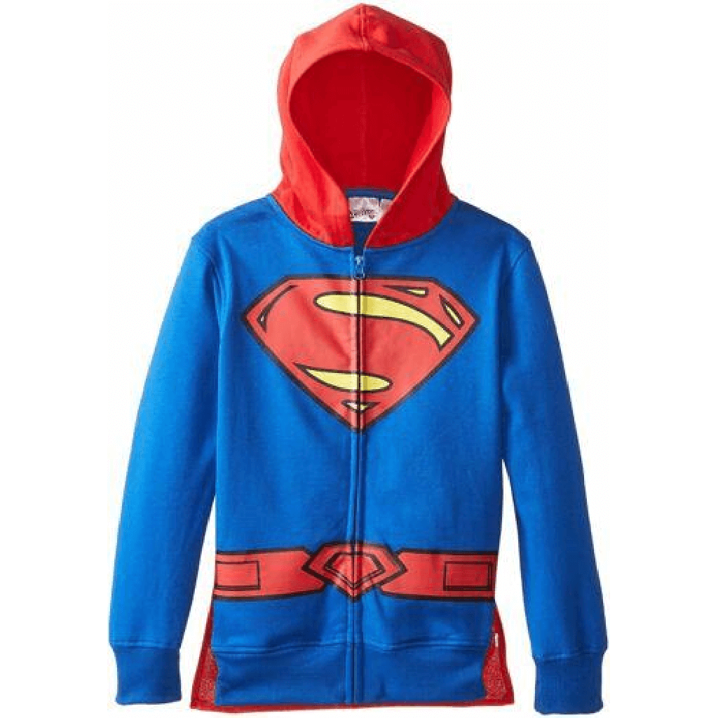 DC Youth Superman Sweatshirt Hoodie With Cape
