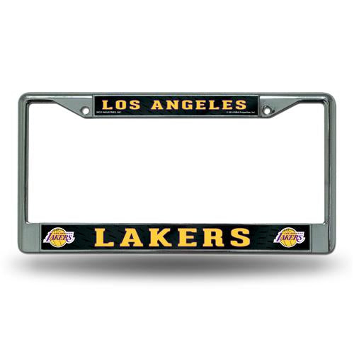 Rico Chrome License Plate Frame Los Angeles Lakers