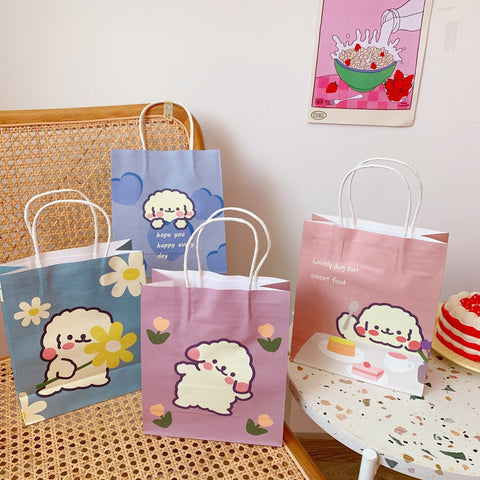 Cute Dog Paper Gift Bags