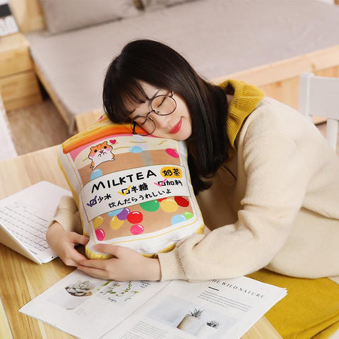 Harajuku Milk Tea Plush Pillow
