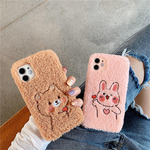 Plush Love Bear Phone Case