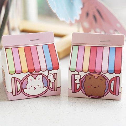 Candy House Milk Box Memo
