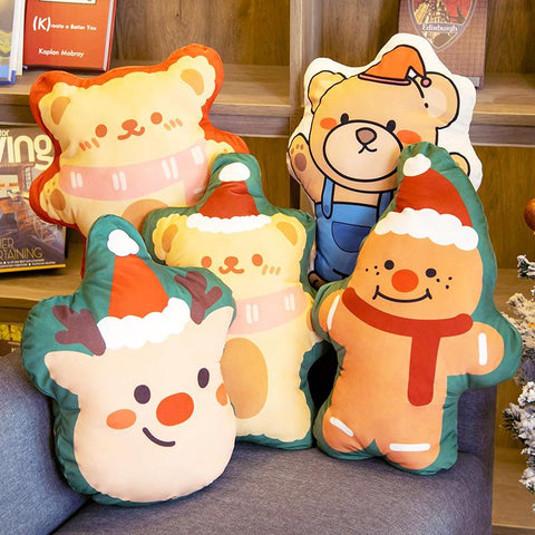 Christmas Pets Plush Pillow