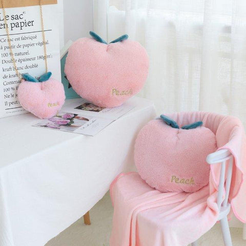 Peach Plush Bag Pillow