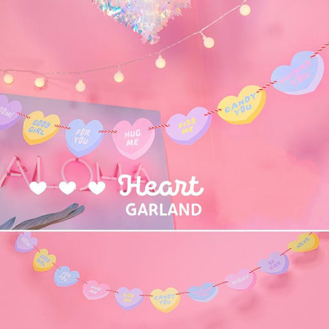 HEARTME Peach Heart Valentine's Day Bunting