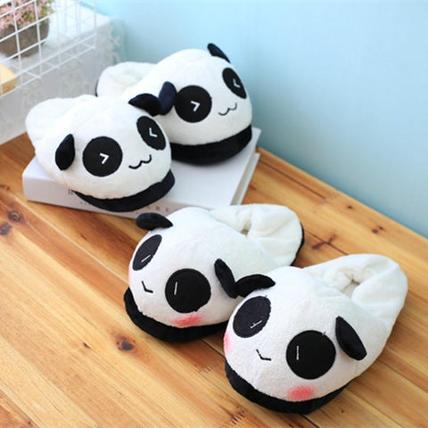 Cute Panda Plush Slippers