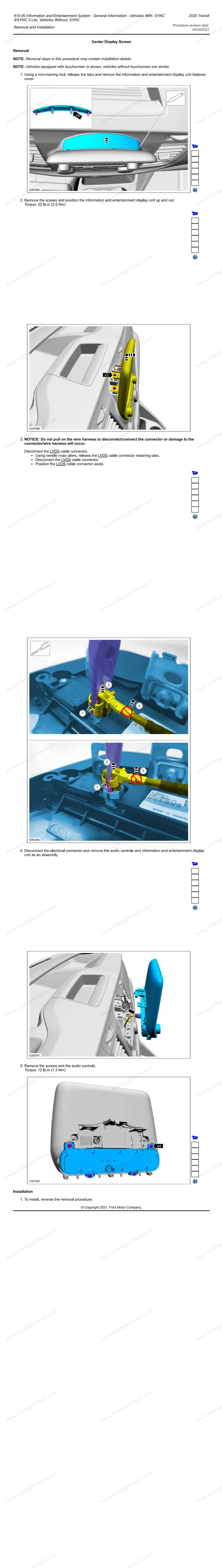 ford transit 4 to 8 sync3 upgrade installation manual 4