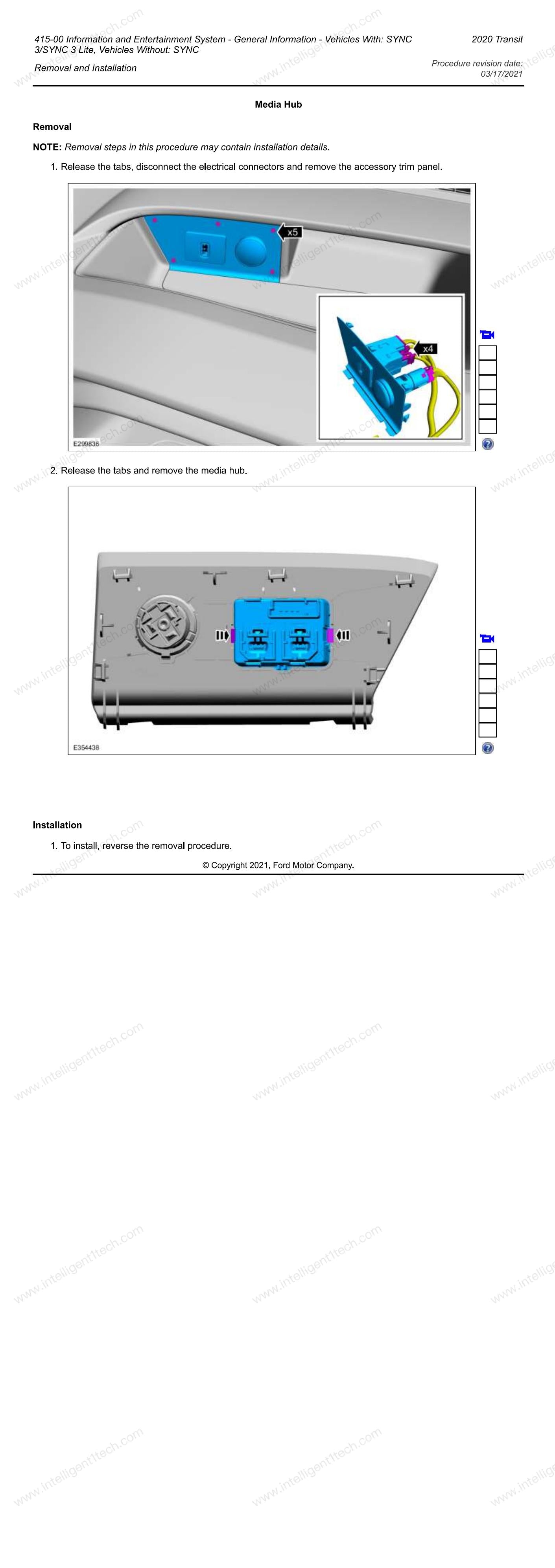 ford transit 4 to 8 sync3 upgrade installation manual 6