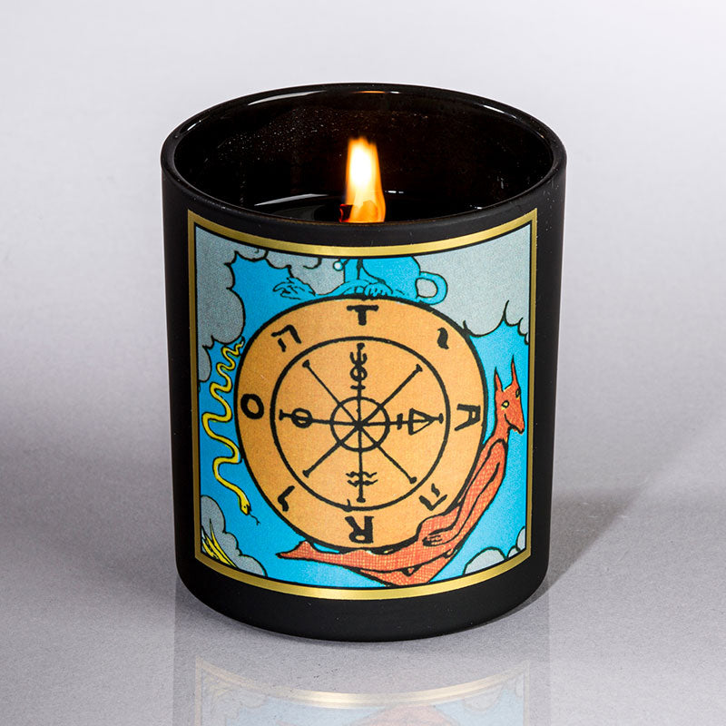 The Wheel of Fortune Tarot Candle