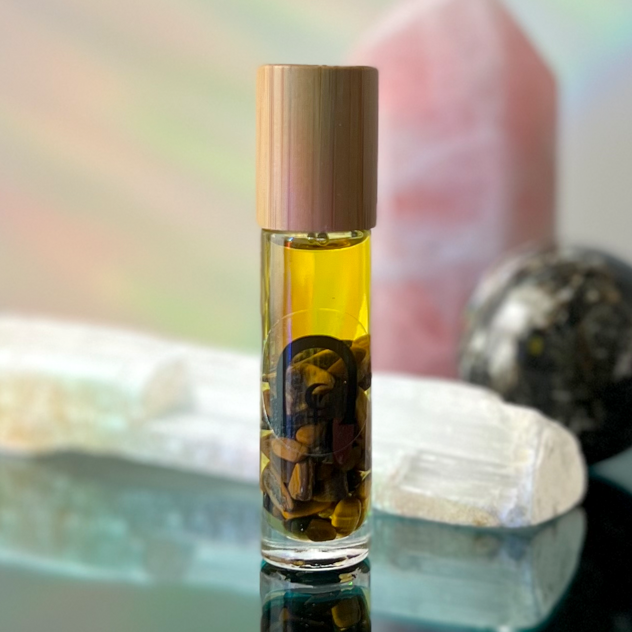 Grounded Abundance Tiger Eye Essential Oil Roller