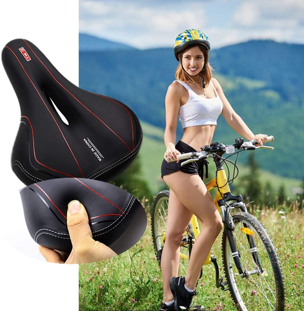 Comfortable Bike Seat-Wide Bike Saddle Seat