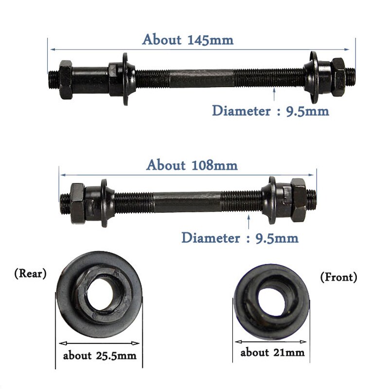 Mountain Bike road Bicycle Quick Release Hollow Shaft Front Rear