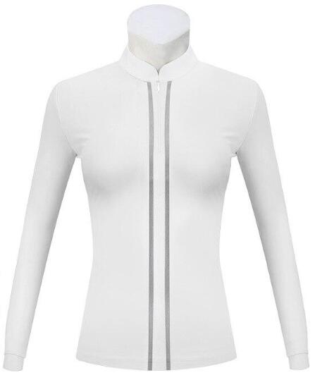 1pc Women Golf Clothing Long Sleeve T-Shirt Sunscreen Anti-UV Autumn Winter Warm Stand Collar Slim Womenswear