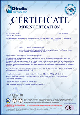 unimed MDR certification