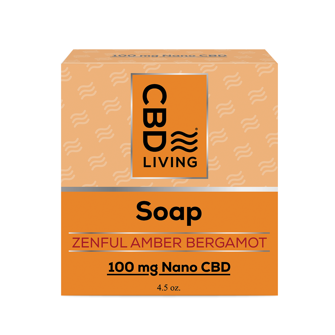 CBD Soap Amber Bergamot 100 mg   - CBD Living