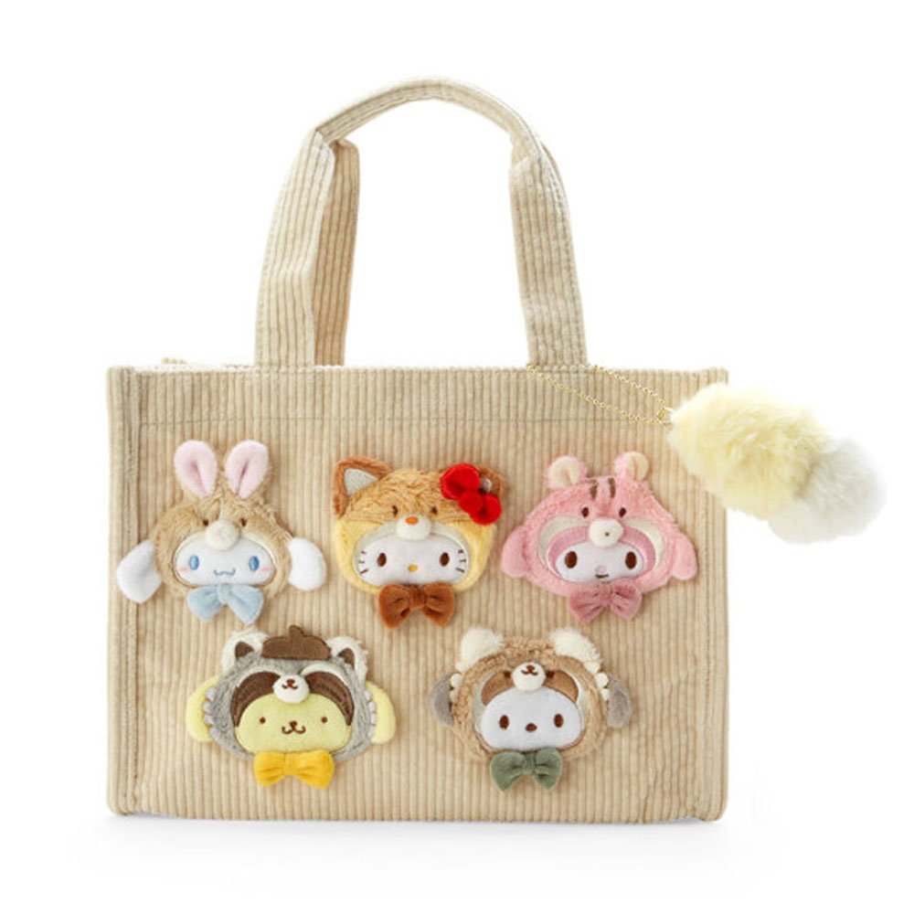 Sanrio Characters Forest Animal Corduroy Handbag