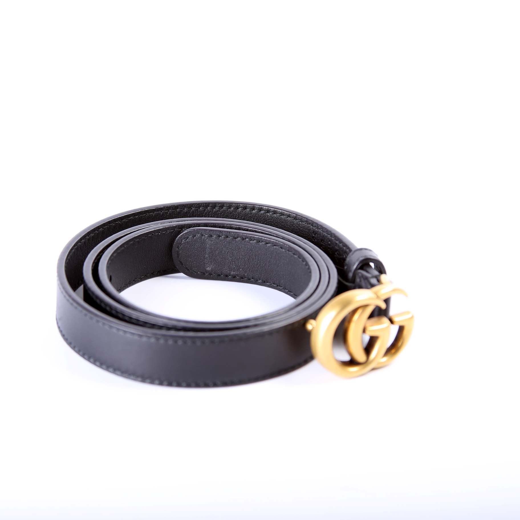 409417 GG Marmont Thin Belt Size 80/32