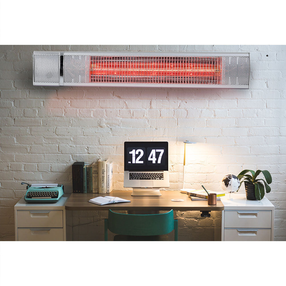 Electric Garden Patio Heater Outdoor Wall Mounted Halogen Tube 3 Levels Heater