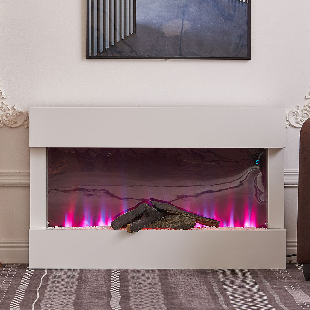 Wall Mounted 7 Colour LED Electric Fireplace Heater Suite w/Remote Control /WIFI