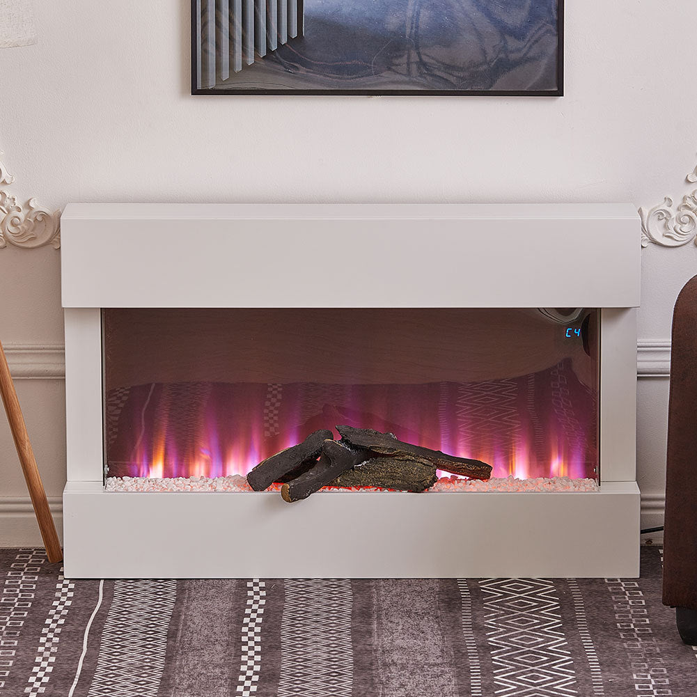 Wall Mounted 7 Colour LED Electric Fireplace Heater Suite w/Remote Control /WIFI