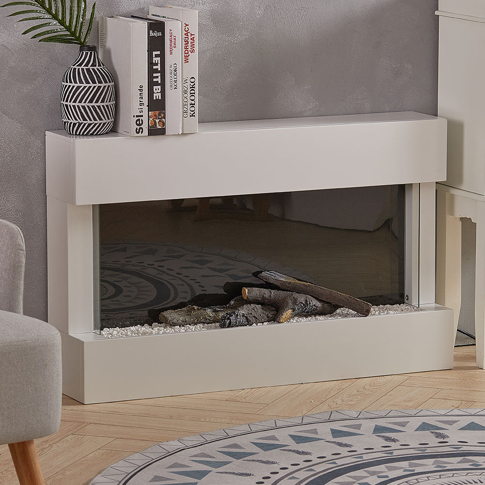 Wall Mounted 7 Colour LED Electric Fireplace Heater Suite w/Remote Control /WIFI